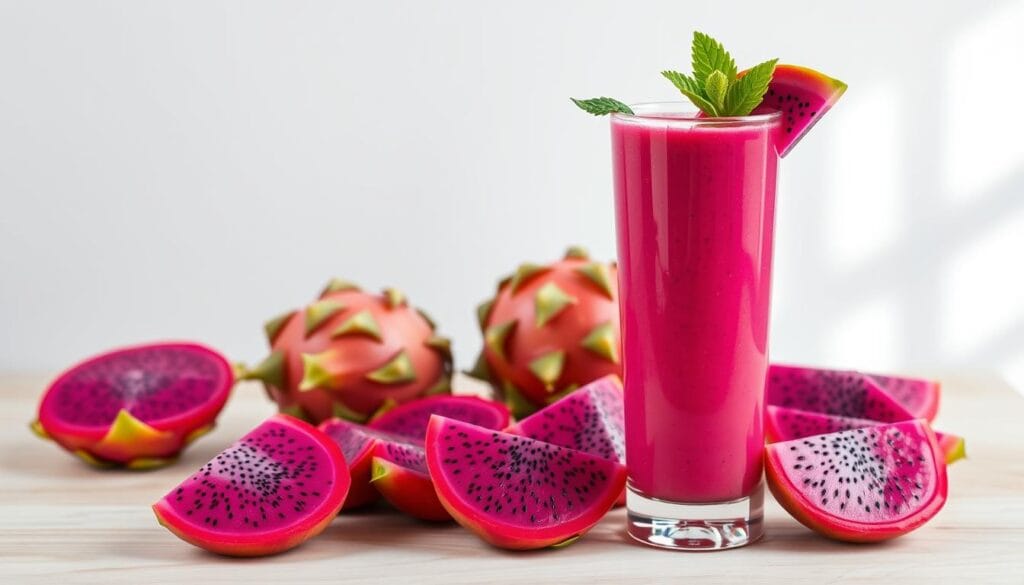 Dragon Fruit Smoothie Presentation