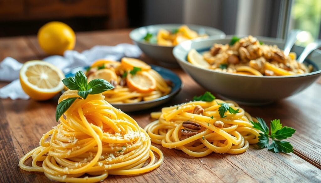 Lemon Pasta Variations