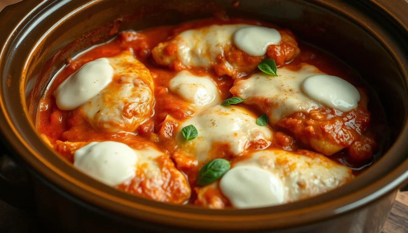 Slow Cooker Chicken Parmesan recipe image