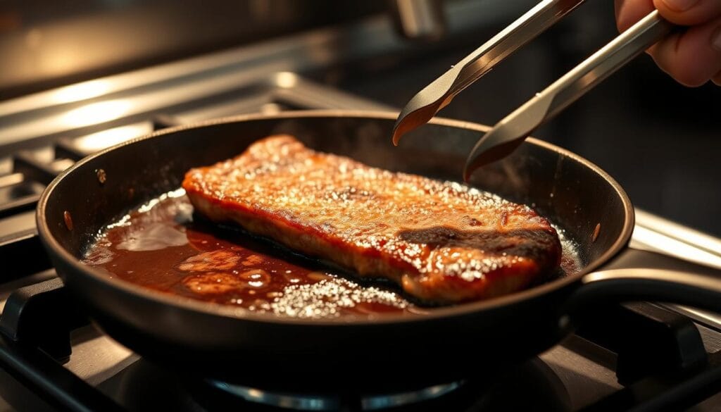 Thin Steak Cooking Technique