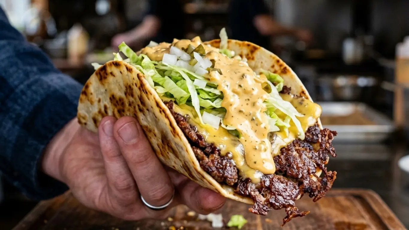 Easy Smash Burger Tacos Recipe